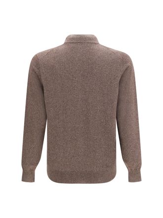 Brunello Cucinelli Mens Cashmere Cardigan Moro+grigio Kashmir-Capra Hircus Kashmir/capra Sweater