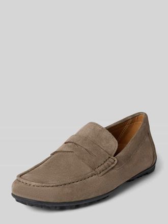 Geox Loafers aus Leder Modell KOSMOPOLIS RIP in Taupe, Gr&ouml;&szlig;e 41