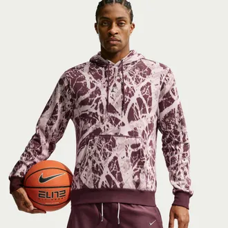 Nike Ja Nike Mens Club Basketball Hoodie in Red | IM5195-652
