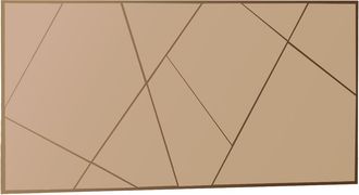 Hanah Home Specchio In Legno orezo - 120 X 60 Cm - Bronzo