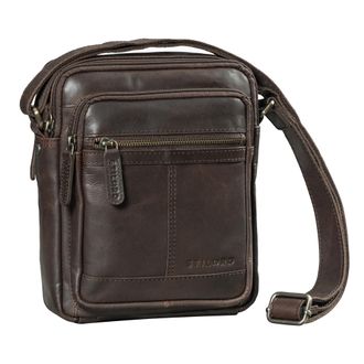 STILORD Lorenzo Small Mens Leather Crossbody Bag - Vintage Shoulder Messenger Handbag for 8-Inch Tablet Stylish Leather Satchel for Men with Adjustable Strap 