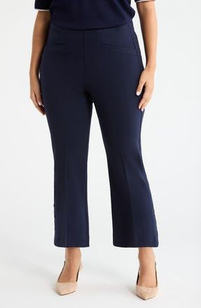 Liverpool Stella Pull-On Kick Flare Ponte Pants in Cadet Blue at Nordstrom, Size 16W