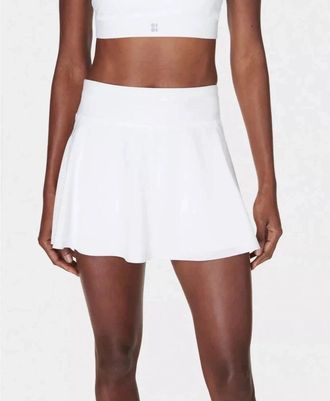 Sweaty Betty Swift Skirt Skort Womens White Stretch Activewear KFC209