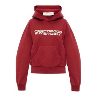 Fear of God Classic Hoodie - Dames - Hoodies - Rood - XS - Katoen - Hoodies & sweatvesten