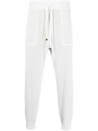 Brunello Cucinelli Pantaloni sportivi con coulisse - Grigio
