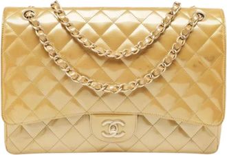 Chanel Pre-owned Leather chanel-bags - Dames - Vintage Schoudertas - Beige - ONE Size - Vintage