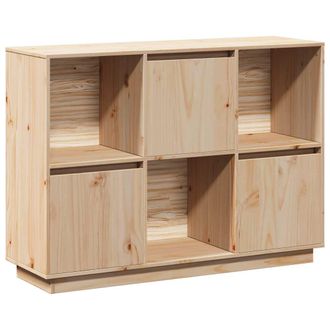 vidaXL Aparador De Madera Maciza De Pino 110,5x35x80 Cm Vidaxl
