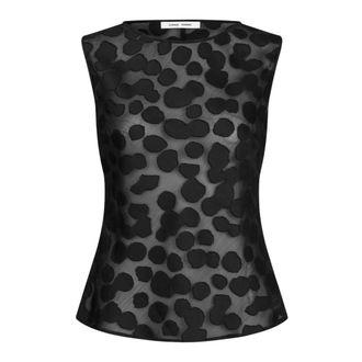 Sams&oslash;e & Sams&oslash;e Tops, Dames, Zwart, XS, Polyester, Mouwloze Tops