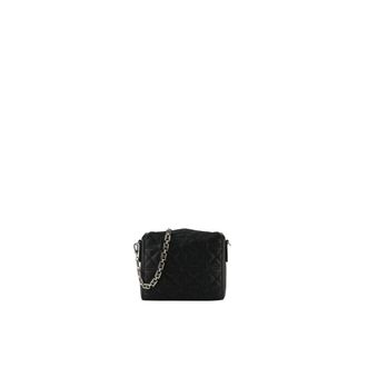 Pourchet Tassen, Dames, Zwart, ONE Size, Leer, Cassetta Crossbody Bag