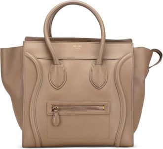 Celine Borsa tote mini in pelle di vitello liscia 2012 - Marrone