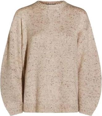 Fabiana Filippi Round-neck Over Knit - Dames - Ronde hals truien - Bruin - M - Wol - Truien & Vesten