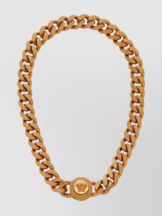 Versace chain medusa pendant necklace