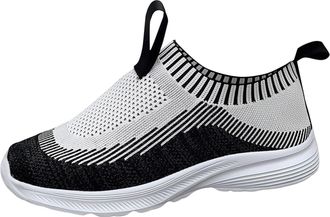 Generic Women Arch Support Walking Trainers Womens Wide Fit Slip on Shoes Casual Shoes Elderly Summer Mesh Hollow Elderly Walking Dance Soft Bottom Mother Pla