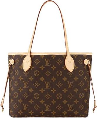 Louis Vuitton Coated Canvas And Leather Neverfull PM Tote Size S