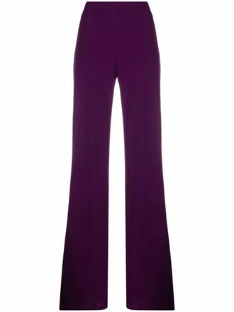 Alberta Ferretti Pantaloni svasati elasticizzati - Viola
