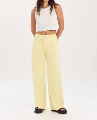 Daze Madison Wide Leg Pants In Sunny