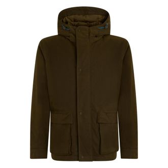 Herno Hooded Jacket - Heren - Winterjassen - Groen - L - Katoen - Jassen