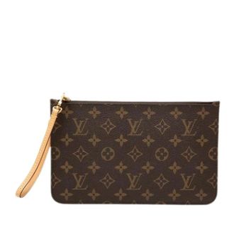 Louis Vuitton Pre-owned Clutches, female, Brown, Size: ONE SIZE Pre-owned Monogram Canvas Pouch