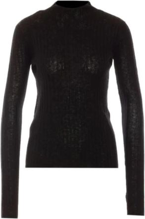 Pinko Ronde hals gebreid - Dames - Ronde hals truien - Zwart - L - Truien & Vesten