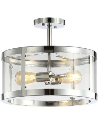 Jonathan Y Designs Jonathan Y Herndon 2-Light 15In Modern Led Flush Mount