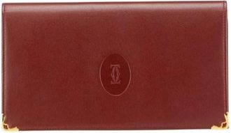Cartier Tweedehands leren portemonnees - Dames - Vintage Accessoires - Rood - ONE Size - Vintage
