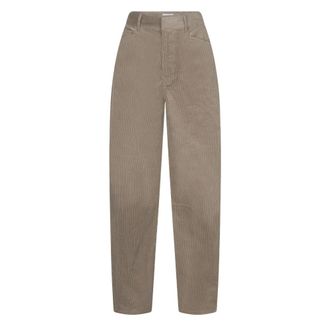 Dante6 Silence Barrel Corduroy Broek - Dames - Broeken - Beige - Maat: S Corduroy