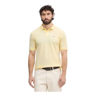 GANT Tops, Heren, Geel, XL, Polo Shirts