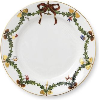 ROYAL COPENHAGEN Star Fluted Christmas Salad Platewith $8 Credit