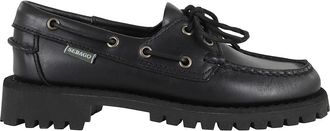 Sebago Ranger Waxy Leather Moccasins - Dames - Bootschoenen - Zwart - 40 EU - Schoenen
