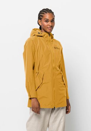 Jack Wolfskin Outdoorjacke JACK WOLFSKIN DAKAR PARKA W, Damen, Gr. L (42/44), gelb (curry), OBERSTOFF: 100% POLYESTER Futter: 100% POLYESTER, Jacken Outdoorjacke