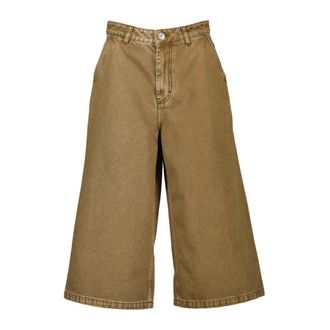 Ami Denim Shorts, female, Brown, W26, Bermuda Long