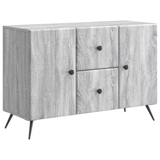 vidaXL Aparador Gris Sonoma 89 X 34,5 X 60 Cm Madera De Ingenier&iacute;a Vidaxl