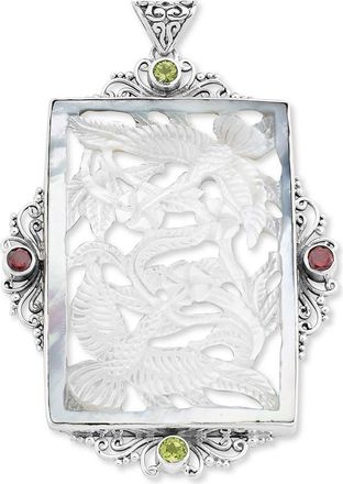 Samuel B. Carved Mother-of-Pearl Pendant in White at Nordstrom Rack