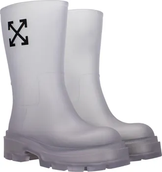 Off-white Womens Transparent Pvc Ankle Boots