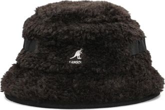 Kangol Fleece vissershoed met geborduurd logo - Zwart