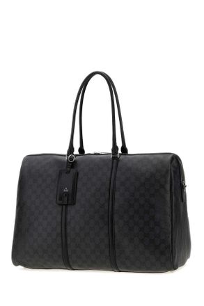 Gucci Mens Gg Canvas Gucci Essence Classic Travel Bag Blackblack Borse Da Viaggio