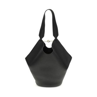 Khaite Bos Taurus Shoulder Bag - Dames - Tassen - Zwart - Maat: ONE Size Leer