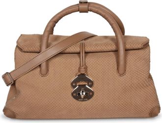 Zanellato Postina Baby Top Handle Tas - Dames - Handtassen - Beige - ONE Size - Leer - Tassen