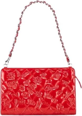 Chanel Pre-owned Shoulder Bags, female, Red, Size: ONE SIZE Pre-owned