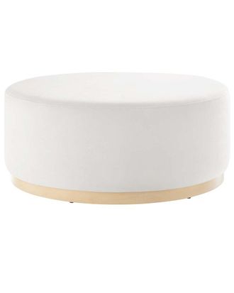 ModWay Tilden Large 38 Round Boucle Upholstered Ottoman