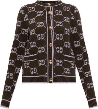 Gucci Cardigan With gg Pattern