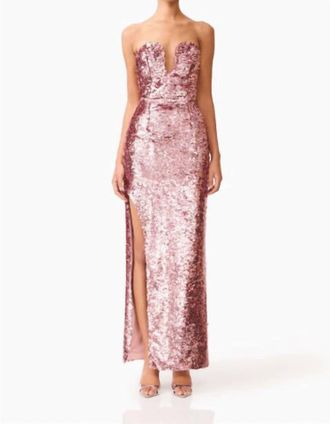 Elliatt Alissa Strapless Gown In Pink