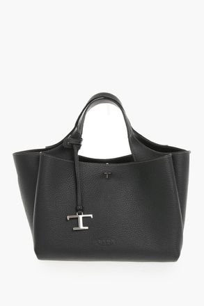 Tod's Hammered Leather Top-Handle Bag with Removable Strap Tods