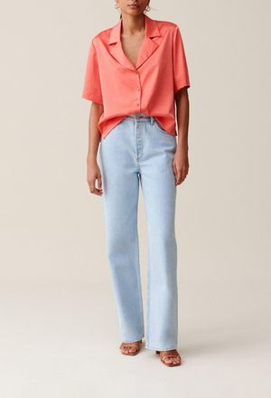 Claudie Pierlot Chemise fluide satin&eacute;e