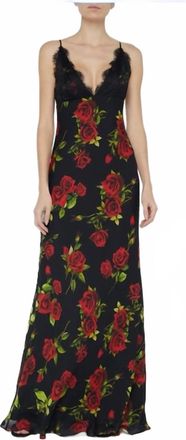 L'agence Susanna Slip Dress In Floral