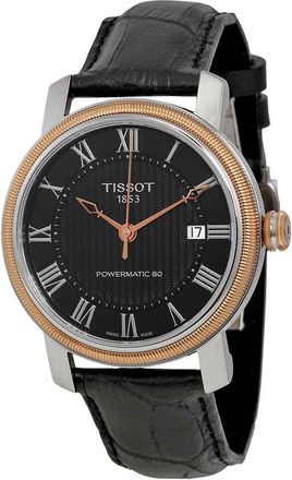 Tissot T-Classic Bridgeport Powermatic 80 Black Dial Mens Watch T0974072605300