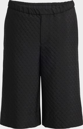 Alexander McQueen Men & apos;s Skull Jacquard Pajama Shorts