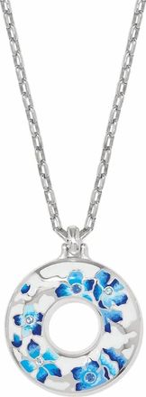 Brighton Womens Kyoto In Bloom Indigo Ring Necklace In Silver