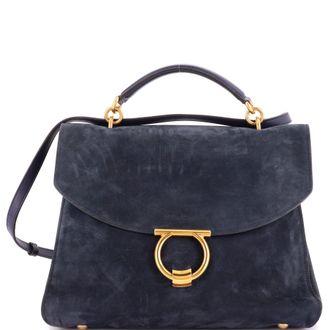 Ferragamo Margot Satchel Suede Large