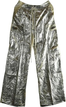 Rick Owens Broek met cargo zak - Zilver